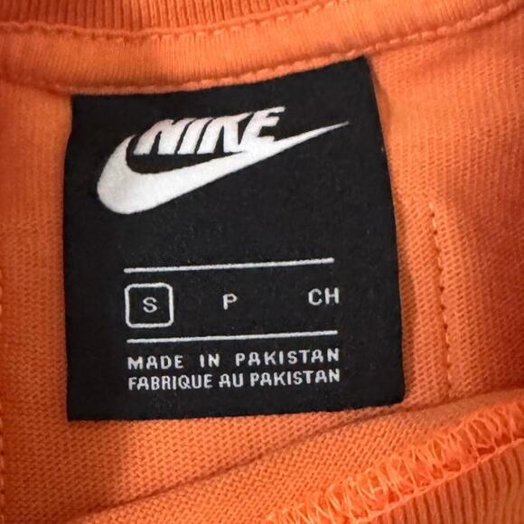 Nike Orange Sleeveless Cropped Tank Top Women’s Small Streetwear Y2K - Picture 3 of 6